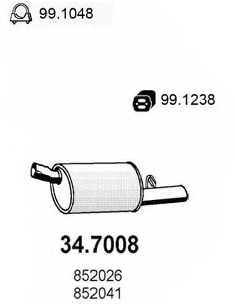 Toba esapament finala OPEL CORSA A hatchback 93 94