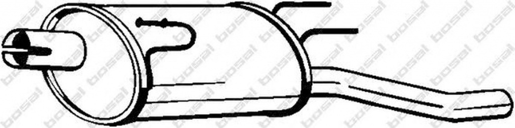 Toba esapament finala OPEL CORSA C caroserie F08 W5L BOSAL 185-627