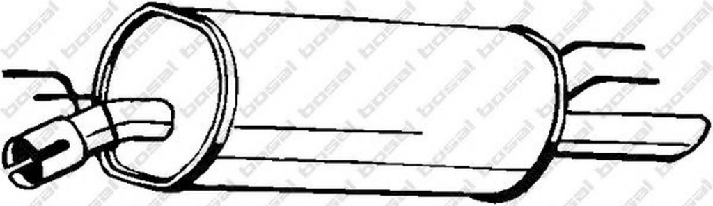 Toba esapament finala OPEL OMEGA B 25 26 27 BOSAL 185-097