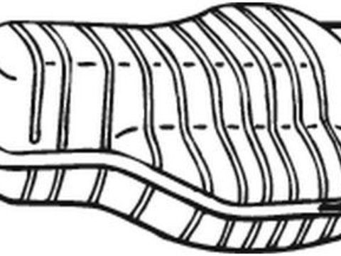 Toba esapament finala OPEL ZAFIRA B (A05) (2005 - 2016) BOSAL 185-647 piesa NOUA