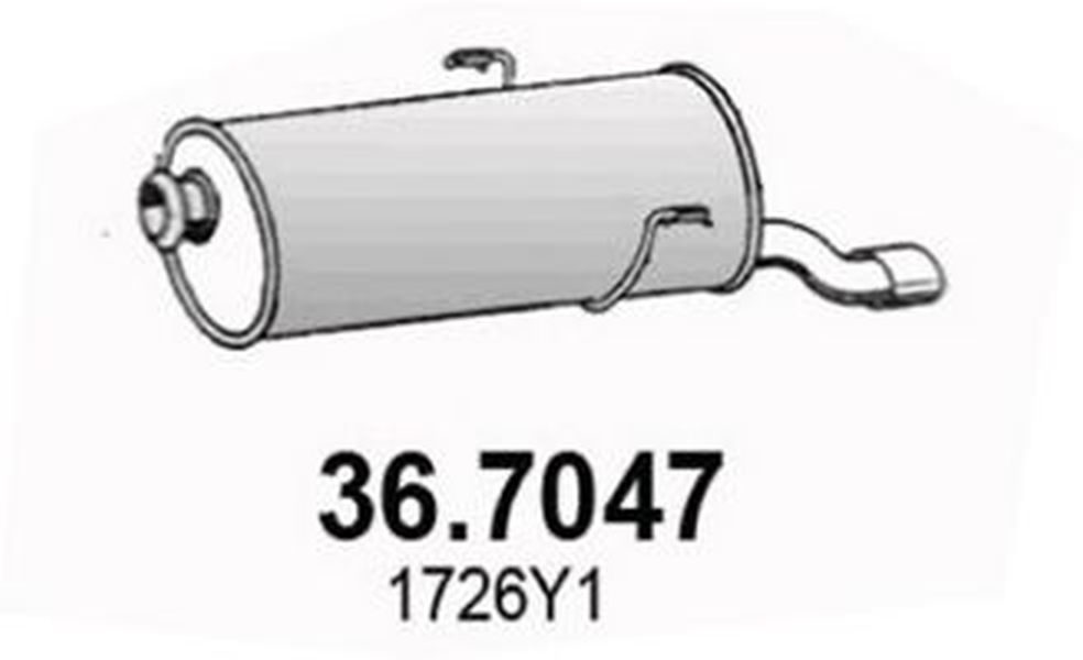 Toba esapament finala PEUGEOT 206 CC 2D ASSO 367047