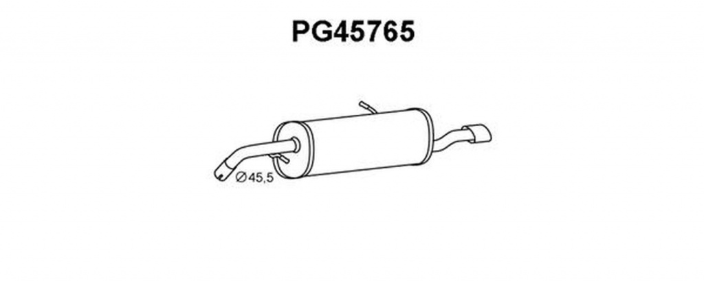 Toba esapament finala PEUGEOT 207 SW WK VENEPORTE 