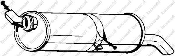 Toba esapament finala PEUGEOT 307 (3A/C), Citroen C4 cupe (LA_), Citroen C4 I (LC_) - BOSAL 190-517