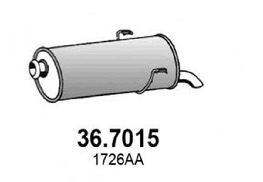 Toba esapament finala PEUGEOT 406 8B ASSO 367015