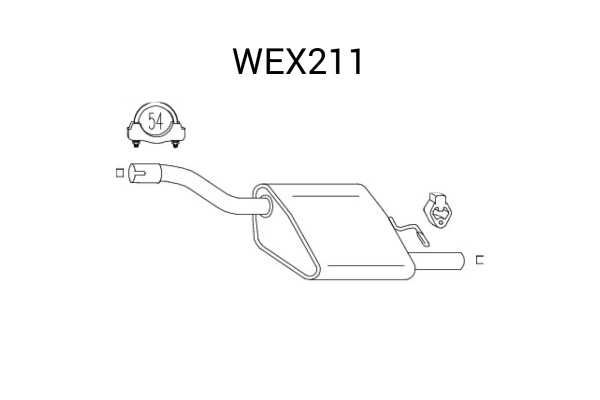 Toba esapament finala QWP WEX211