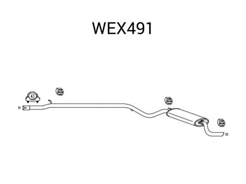 Toba esapament finala QWP WEX491