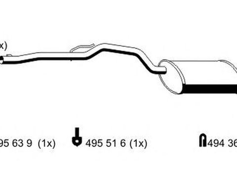 Toba esapament finala RENAULT TWINGO I C06 ERNST 520058