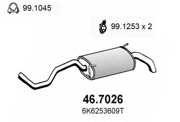 Toba esapament finala SEAT IBIZA Mk II (6K1) (1993