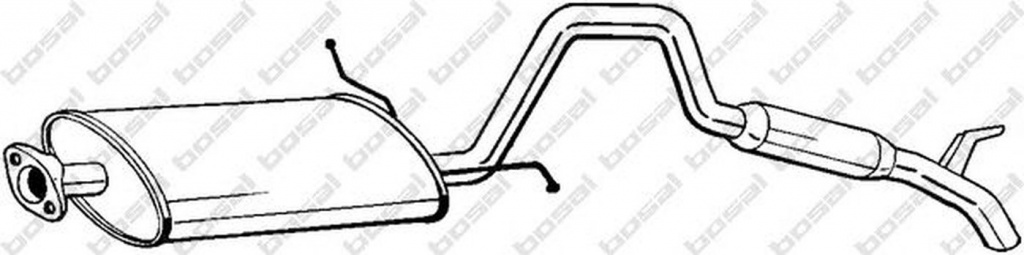 Toba esapament finala SUZUKI VITARA Cabrio ET TA BOSAL 282-959
