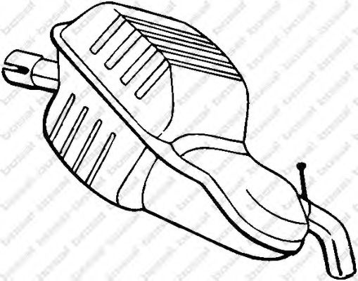 Toba esapament finala VOLVO S60 I (2000 - 2010) BOSAL 235-151