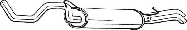 Toba esapament finala VW BORA 1J2 BOSAL 281-227