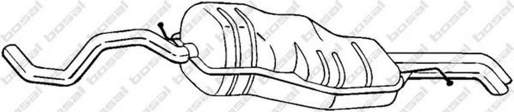 Toba esapament finala VW BORA 1J2 BOSAL 282-131