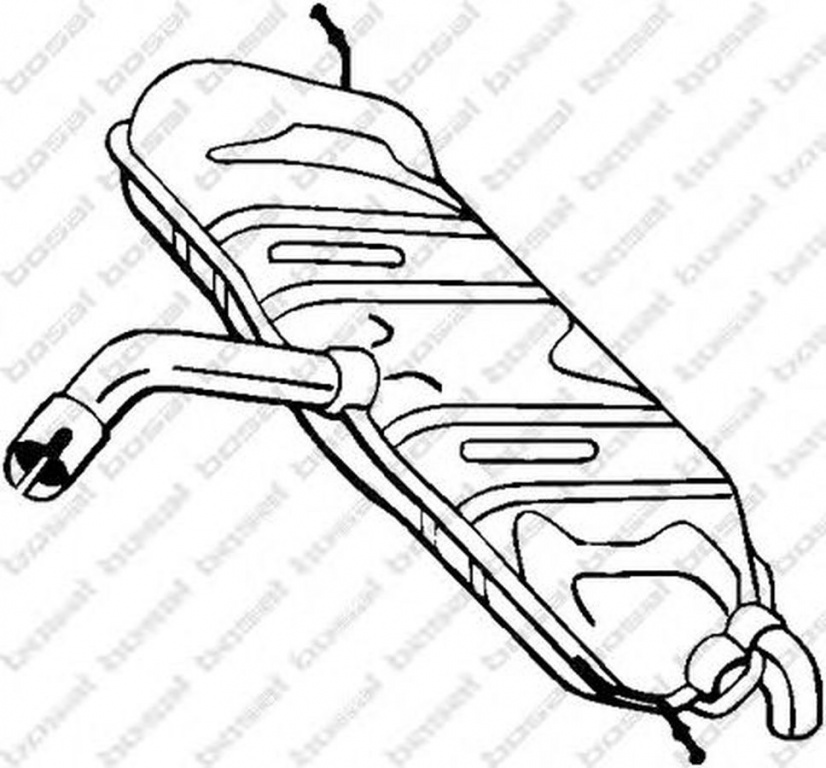 Toba esapament finala VW GOLF VI 5K1 BOSAL 233-611