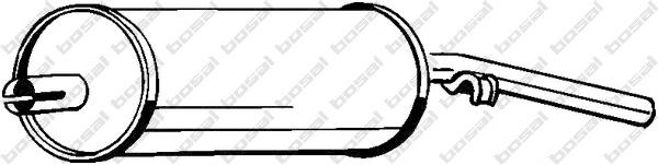 Toba esapament finala VW SCIROCCO (53), VW RABBIT I Cabriolet (155), VW CARIBE I (17) - BOSAL 233-225