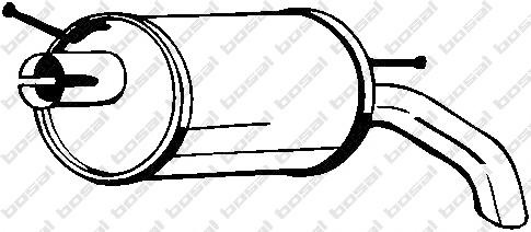 Toba esapament finala VW SHARAN (7M8, 7M9, 7M6), FORD GALAXY (WGR), SEAT ALHAMBRA (7V8, 7V9) - BOSAL 154-511