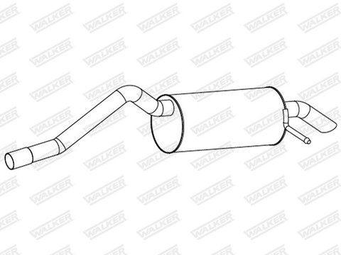 Toba esapament finala (WALK25228 WALKER) DACIA