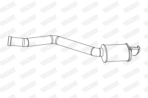 Toba esapament finala WALKER 24332 la MERCEDES-BENZ C-CLASS (W205) OM 626.951 1598cc 136cp 100kW 2014 2015 2016 2017 2018