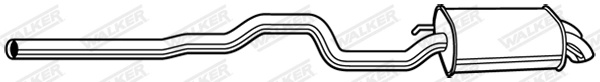 Toba esapament finala Walker VW MULTIVAN T5 (7HM, 7HN, 7HF, 7EF, 7EM, 7EN) 2004-2015 - 23684
