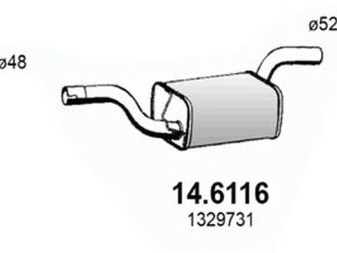 Toba esapament FORD FOCUS II combi DA ASSO 146116