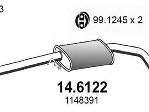 Toba esapament FORD MONDEO III combi BWY ASSO 146122