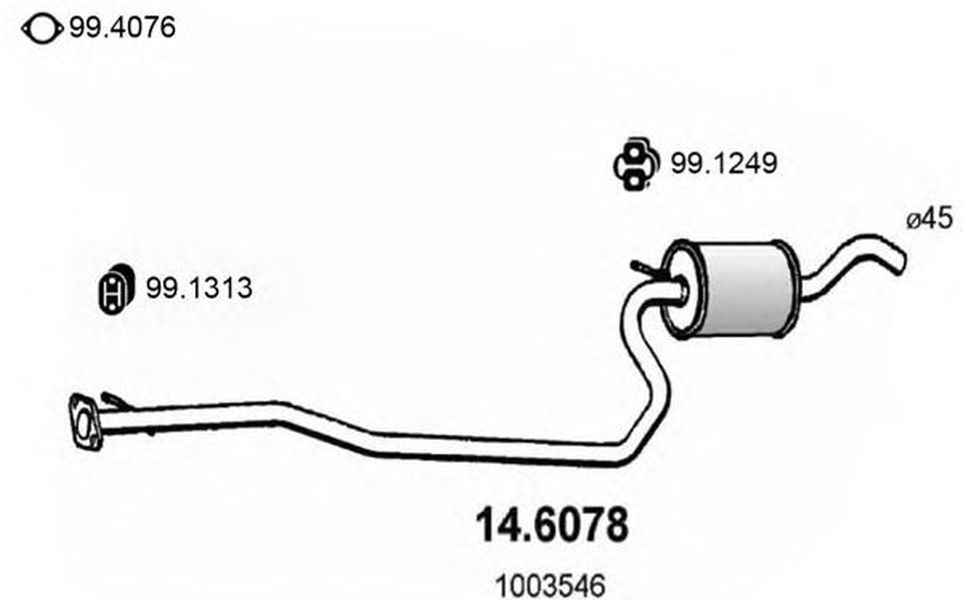 Toba esapament FORD PUMA EC ASSO 146078