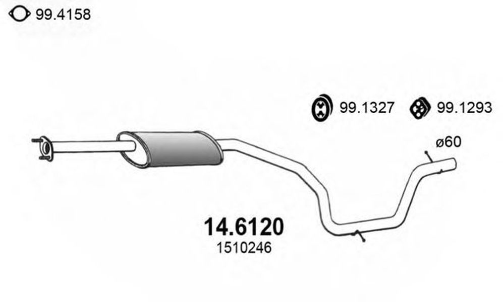 Toba esapament FORD S-MAX WA6 ASSO 146120