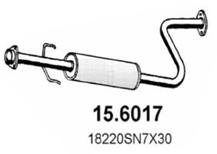 Toba esapament HONDA ACCORD V CC CD ASSO 156017