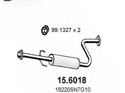 Toba esapament HONDA ACCORD V CE CF ASSO 156018