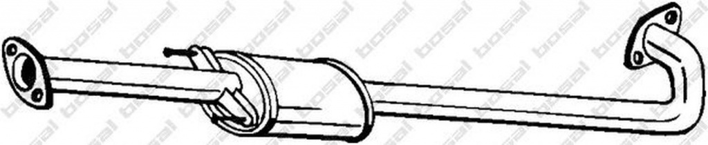 Toba esapament HYUNDAI i30 FD BOSAL 282-745