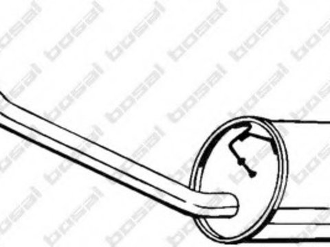 Toba esapament intermediara 281-845 BOSAL pentru Ford Tourneo Ford Transit