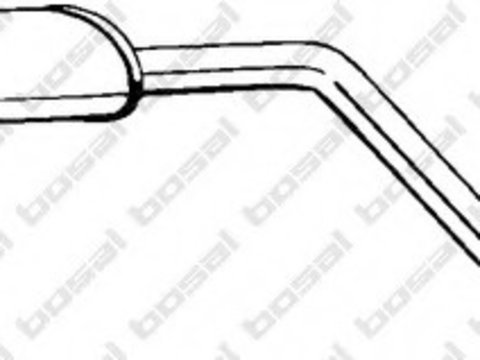 Toba esapament intermediara 283-529 BOSAL pentru Daewoo Nubira