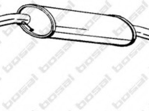 Toba esapament intermediara 285-305 BOSAL pentru Ford Mondeo