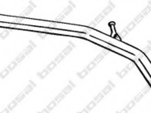 Toba esapament intermediara 285-601 BOSAL pentru Peugeot 206