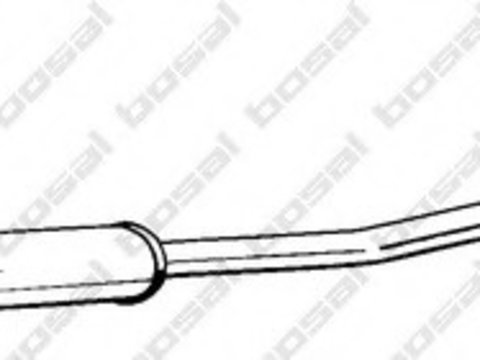 Toba esapament intermediara 286-365 BOSAL pentru Opel Agila