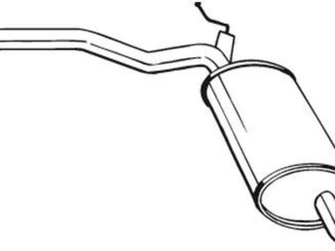 Toba esapament intermediara AUDI A4 Avant (8E5, B6) (2001 - 2004) BOSAL 282-363 piesa NOUA