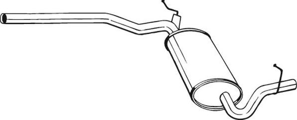 Toba esapament intermediara AUDI A4 Avant 8E5 B6 BOSAL 282-363