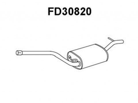 Toba esapament intermediara FORD FOCUS II combi DA VENEPORTE FD30820