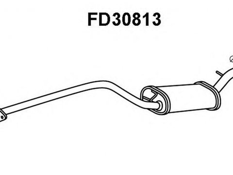 Toba esapament intermediara FORD FOCUS II DA VENEPORTE FD30813