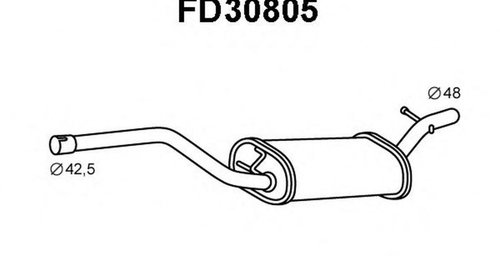 Toba esapament intermediara FORD FOCUS I