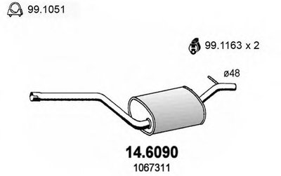 Toba esapament intermediara FORD FOCUS Limuzina (D