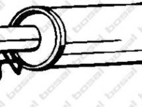 Toba esapament intermediara HONDA LOGO (GA3) (1999 - 2002) BOSAL 163-159