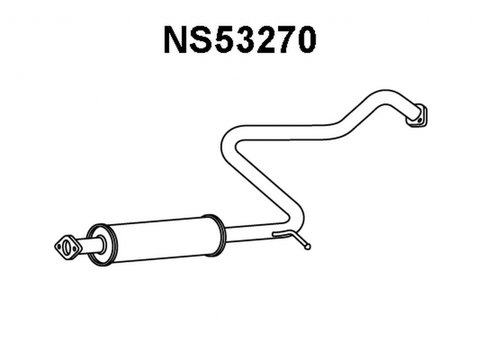 Toba esapament intermediara NISSAN ALMERA I Hatchback N15 VENEPORTE NS53270