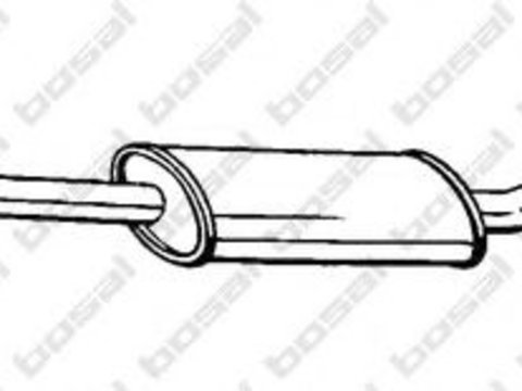 Toba esapament intermediara NISSAN NOTE (E11) (2006 - 2020) BOSAL 286-277