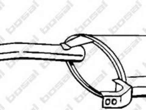 Toba esapament intermediara NISSAN TERRANO II (R20) (1992 - 2007) BOSAL 279-125