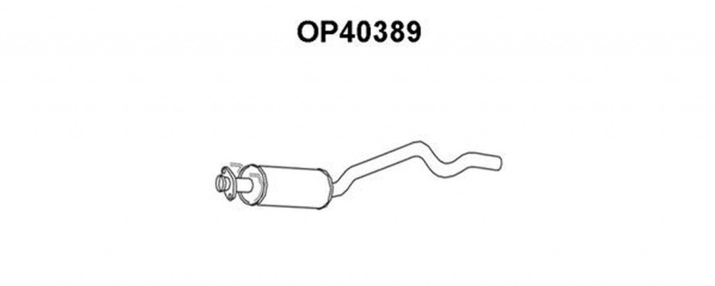 Toba esapament intermediara OPEL ASTRA F 56 57 VENEPORTE OP40389
