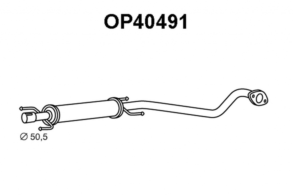 Toba esapament intermediara OPEL ASTRA F CLASSIC combi VENEPORTE OP40491