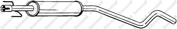 Toba esapament intermediara OPEL ASTRA H combi (L35), VAUXHALL ASTRA Mk V (H) combi - BOSAL 286-475