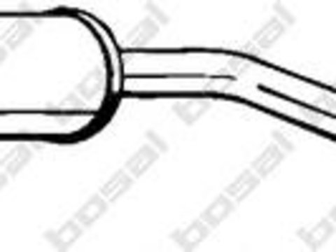 Toba esapament intermediara OPEL ASTRA H combi (L35), VAUXHALL ASTRA Mk V (H) combi - BOSAL 286-475