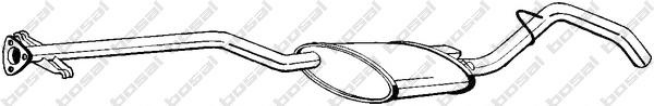 Toba esapament intermediara OPEL CALIBRA A (85_), OPEL VECTRA A (86_, 87_), VAUXHALL CALIBRA - BOSAL 283-203