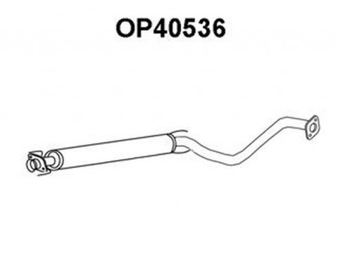 Toba esapament intermediara OPEL VECTRA B hatchback 38 VENEPORTE OP40536